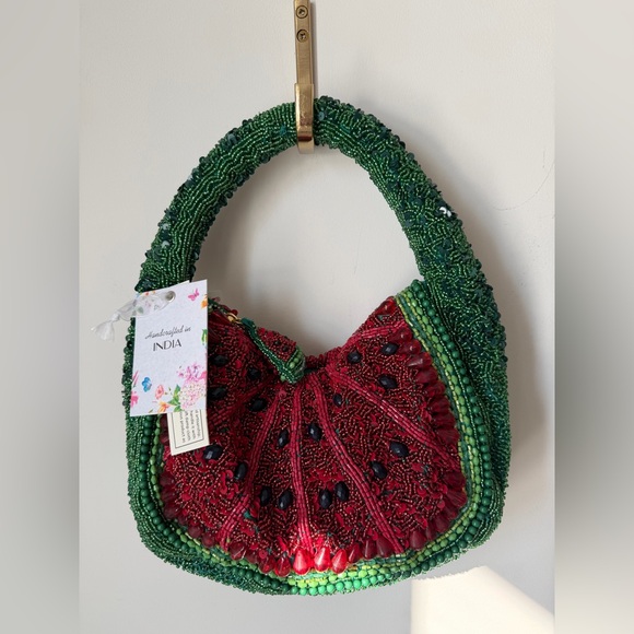 Handbags - Beaded Watermelon bag with beaded charm
